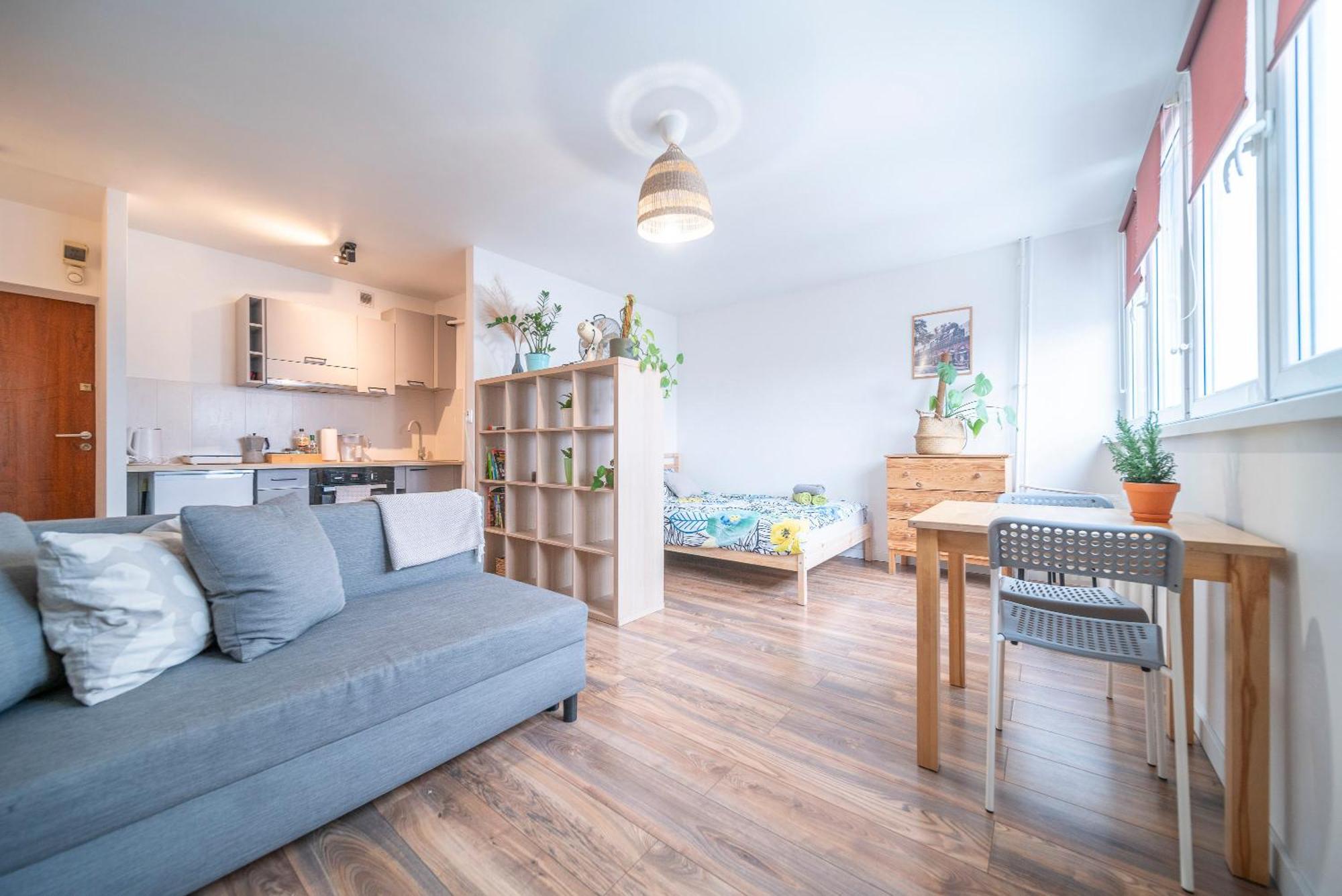 דירות 10Th Floor Studio In The City Center Of ורוצלב מראה חיצוני תמונה